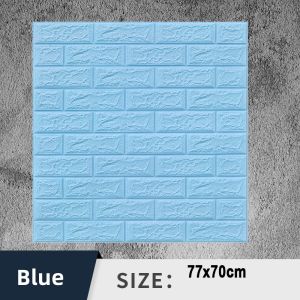 3D Foam Brick Wall Sticker 77x70cm with Realistic Brick Effect