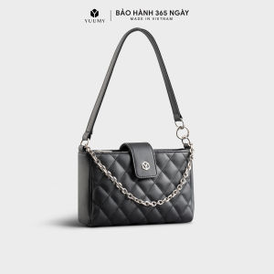 Túi Yuumy (Thời trang nữ hình chữ nhật họa tiết chần chỉ size 21 - Túi đeo vai da Seasand YN211)