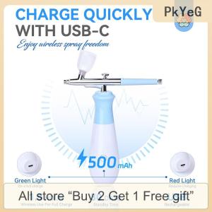 [COD] PkYeG Tool 25 PSI Airbrush For NailsRechargeable Nail Airbrush Machine 3 High-Pressure Modes Cordless Airbrush Kit