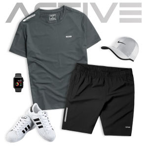 Bộ Quần Áo Thể Thao Nam GUZADO Tay Ngắn Cổ Tròn Chất Vải Thun Coolmax Thông Hơi Thiết Kế Đơn Giản BTS04