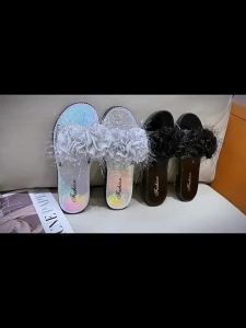 [Free Shipping] Summer New Fashion Rhinestone Flower Thick-Soled Outdoor 2025 Wedge Heel Slip-On WomenS Sandals
