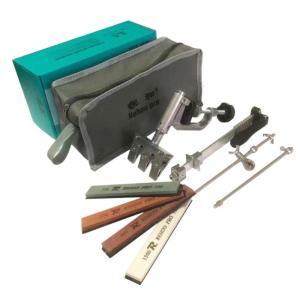 Professional Knife Sharpener with 4 Whetstones 360° Rotation Flip Design Fixed Angle Stainless Steel Sharpening Kits