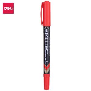 Deli Spidol permanen - 2-tip 0.5mm/1.0mm Cepat kering tinta bau rendah tinta tidak beracun tahan pudar dan tahan air (EU10420 EU10430 EU10440)