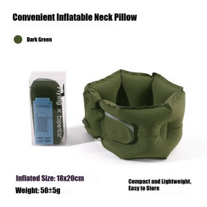 Skin-Friendly Inflatable Travel PillowU-shaped Inflatable Flight Pillow Inflatable Nap Neck Pillow