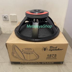 SPEAKER KOMPONEN BLACK SPIDER 1875 WOOFER 18 INCH BLACKSPIDER BS 1200 WATT