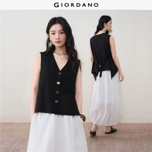 Giordano Women Women Stitched Vest Free Shipping 18376705