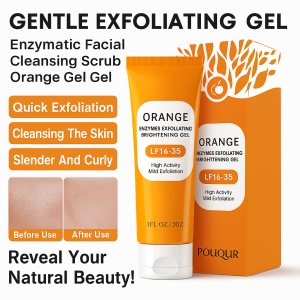 Orange Gel Gentle Facial Cleansing Exfoliating Gel Eco Enzyme Scrub Gentle Scrub