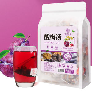 [READY STOCK] Sour Plum Soup/Black Plum Rock Sugar Hawthorn/Triangle Tea Bag (50bags/pack) 酸梅汤/夏季乌梅冰糖山楂/消暑/三角包/免煮酸梅汤