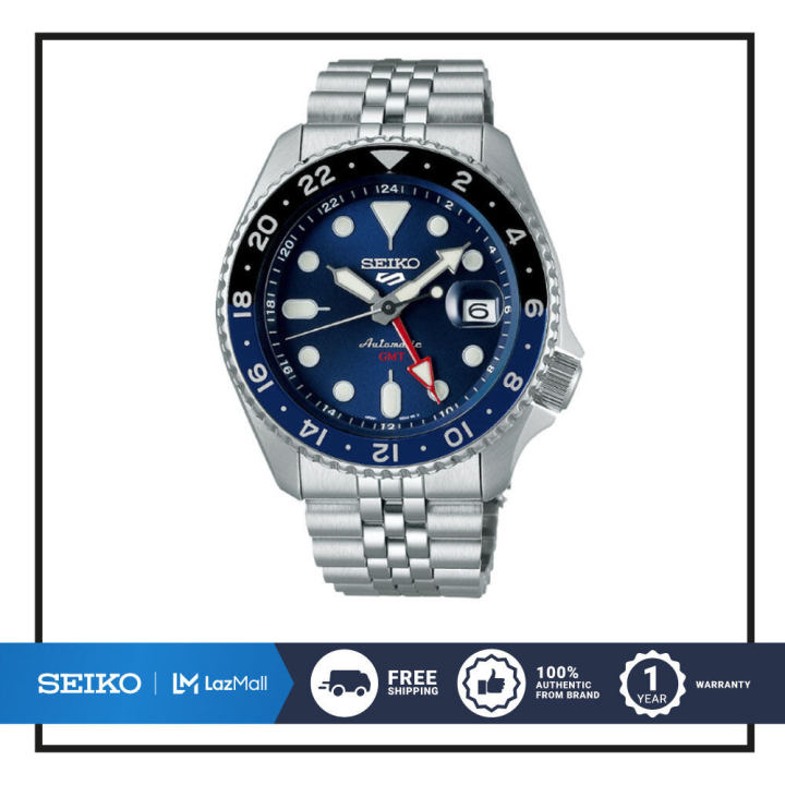 SEIKO นาฬิกาข้อมือ SEIKO 5 SPORTS AUTOMATIC G.M.T รุ่น SSK003K | Lazada ...