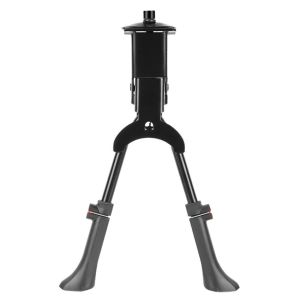 Adjustable Dual Leg Center Kaki Ganda Kickstand untuk Sepeda Pusat Mount Sepeda Berdiri Lipat Tugas Berat Disesuaikan