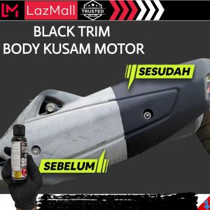 🏆 REBORN Black Polish 100ml Penghitam Body Kasar Motor & Mobil (Trim Restorer)