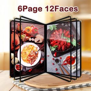 PVC menu cover book transparent cookbook A4 menu clip Meatbook Drink single shell protective cover DIY personalized menu production