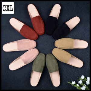 CXL Women Mules Sandals Big Size Beautiful Single Flat Slippers（Size 32-44）