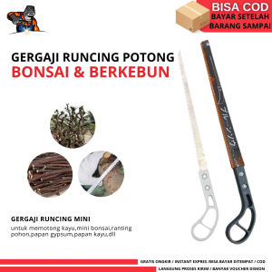 Gergaji kayu mini bonsai pruning saw gergaji tangan manual hand saw mini untuk ranting pohon