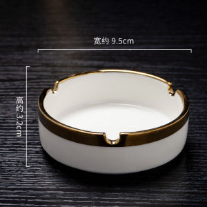 Asbak Keramik/Asbak Estetik/Ashtray Gaya Nordic / Black Gold Ceramic Ashtray Nordic/Asbak Rokok Keramik Mewah