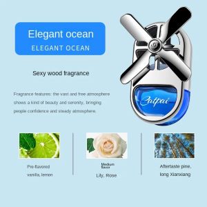 Car Perfume Seat Perfume Small Fan Air Outlet Perfume Clip A Deer Safe Aromatherapy Small Windmill Perfume Paste
