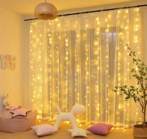 3Mx3M 300 LED Curtain Lights Icicle String Light Remote-control USB Lamp Romantic Christmas Wedding Decoration Outdoor