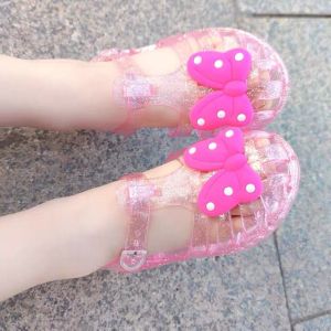 SANDAL JELLY  POSSESION ANAK MINNIE MICKEY RIBBON ( SIZE 24 - 34 )