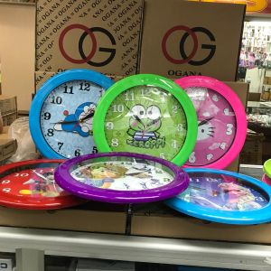 JAM DINDING OGANA GAMBAR KARTUN DAN KARAKTER / JAM DINDING DIAMETER 30cm