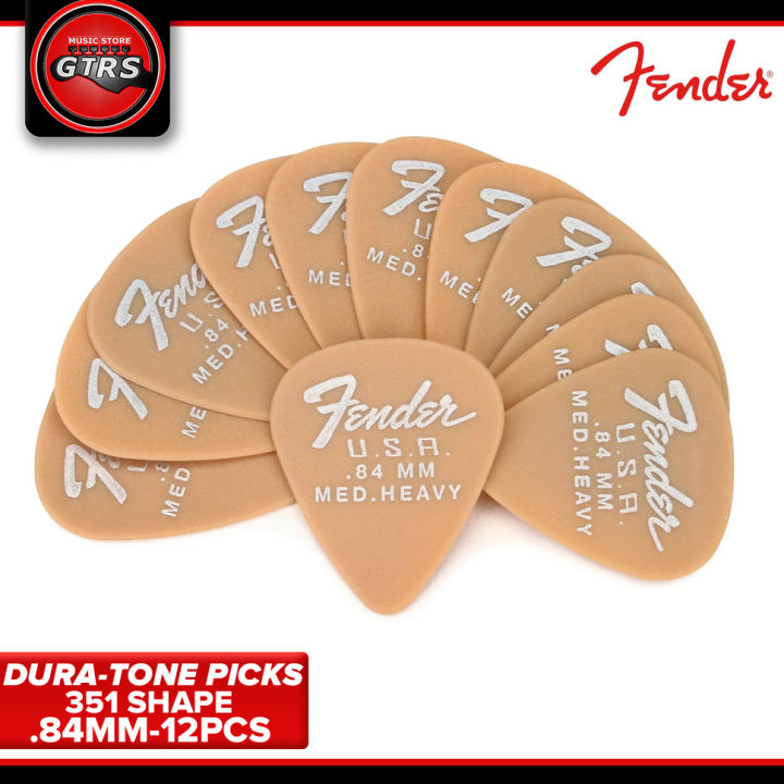 Médiators Fender Mojo Grip - Lot De 3 - Delrin 0.84mm - Couleur Butterscotch