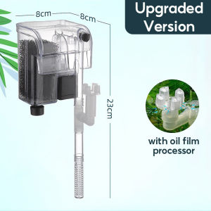 READY STOCK Hang-on Aquarium Waterfall Filter |Filter Tank | 鱼缸过滤器 | 清洁增氧泵 | 外挂过滤器