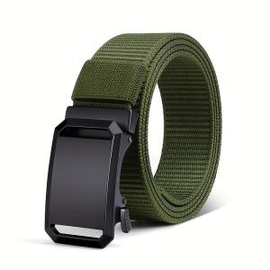 New mens belt outdoor nylon automatic buckle casual belt fashion for young and middle-aged men tactical belt for men