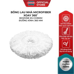 Bông Lau Nhà Microfiber Xoay 360 Độ SUNHOUSE KS-CO350M / CO330M Đường Kính 360 mm
