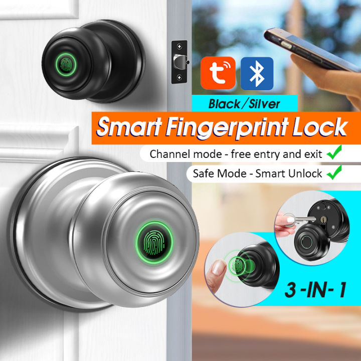 Smart Door Knob Fingerprint Door Lock Fingerprint Key Bluetooth App Smart Door Knob Fingerprint Door Lock Fingerprint Key Bluetooth App