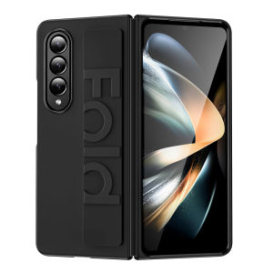 For Samsung Z Fold 5 6 7 8 Case Elastic Wrist Strap Ultra Thin Hard Stand Holder Cover Cases for Samsung Galaxy Z Fold 8 Ultra