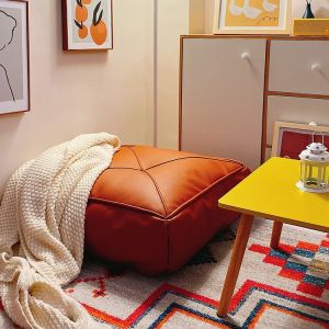 JL Super Soft Lazy Sofa Cushion Eco-friendly EPS Particles Square Bean Bag Waterproof Tatami Cushion Chair Bedroom Small Sofa Bay Window Cushion