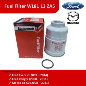 Motorcraft High-Quality Fuel Filter AFG69MC for Ford Everest/Ranger 2.5L & Mazda BT-50 (2003-2011)