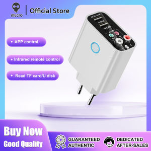 Mucro K16 2 in 1 3.5mm AUX + RAC Dual Output Plug-in Bluetooth 5.0 Audio Transmitter Receiver with Remote Control
