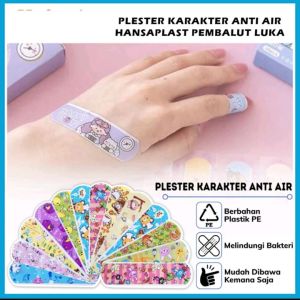 HANSAPLAST KARAKTER ANAK | Plester Luka Fancy (Isi 5 Pcs) - Plester Lucu Motif Kartun (Hansaplas Kids Steril & Anti Air)