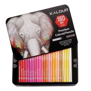 KALOUR 180 pcs Colors premium Colored Pencil set wooden Coloured Pencils set painting drawing Art Supplies