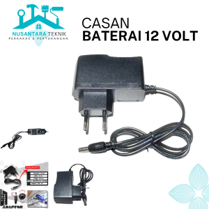Adaptor Pengisi Baterai Hitam 12V dengan Plug Tipe C untuk Canon/Lumix - Kompatibel dengan Baterai Li-ion 37V/26Ah