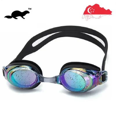 Otter Swimming Goggles Comfort Fit Swim Goggles Anti-Fog Adjustable Strap for Unisex Adult Men Women Kids