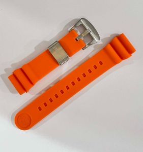 Orange Class A 22mm watch strap Replacement Rubber Strap Blue SOFT Z22 BAND 6309 6306 7548 7002 BVT04