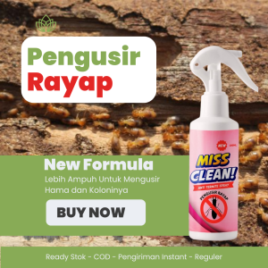 Miss Clean Obat Pembasmi Serangga Rayap Alami Semprot