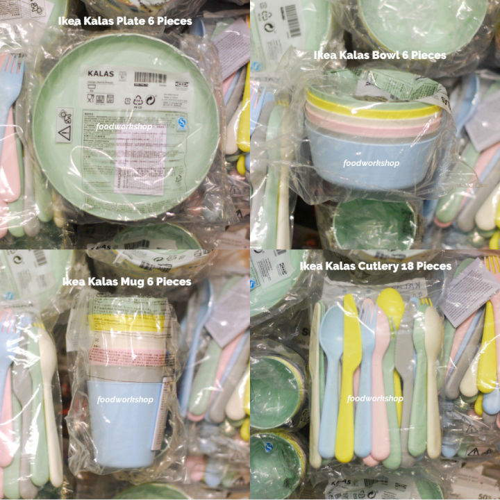Ikea Kalas Pastel Color Plate-Bowl-Mug-Cutlery Baby Children Kids - Main Image