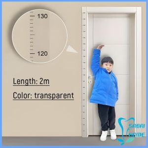 Easy ที่วัดความสูงเด็ก สติ๊กเกอร์ส่วนสูง แบบติดผนัง ยาว 2 m สีขาว/สีใส Height sticker