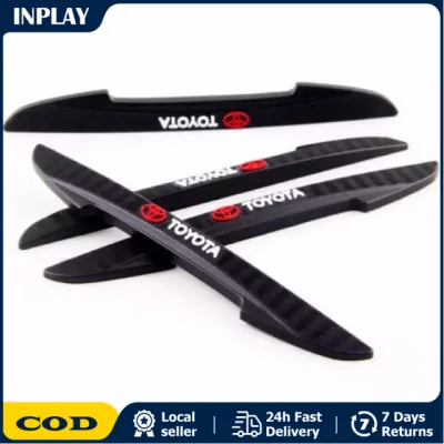 Toyota Universal 4PCS / SET Door Guard Protector Cover Universal Exterior Trim Replacement Parts Blade Soft Rubber Auto Edge Guard Strip Anti-collision Automobiles Protector Car Door Crash Bar
