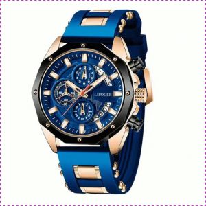 Quartz Watch High Precision Sports Watch Businessman Waterproof White Silicone Strap Crown
