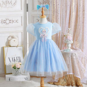 Kids Girls Dress New Frozen Dress Princess Skirt Children Cotton Sequins Dress Kids Girl Fashion Clothing
