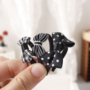 QUANSEN Mini Doll Bow Hair Hoop Headband Doll Hair Accessories Dollhouse Scene Decoration Dolls Dress Up Toy Pretend Play Toys