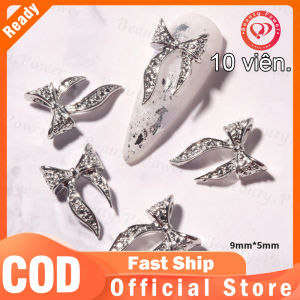 Túi 10 cái Phụ kiện nơ đính đá trang trí móng tay nghệ thuật