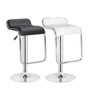 WeBOR 2 PCS Bar Stool High Chair Lifestyle Person Air Lift Adjustable Bar Counter Faux Leather / Bar Counter Chair Bar Chair