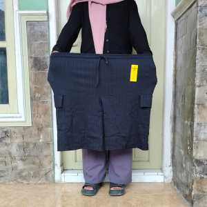 celana kulot pendek cargo jumbo wanita condru XXXL muat BB80Kg melar