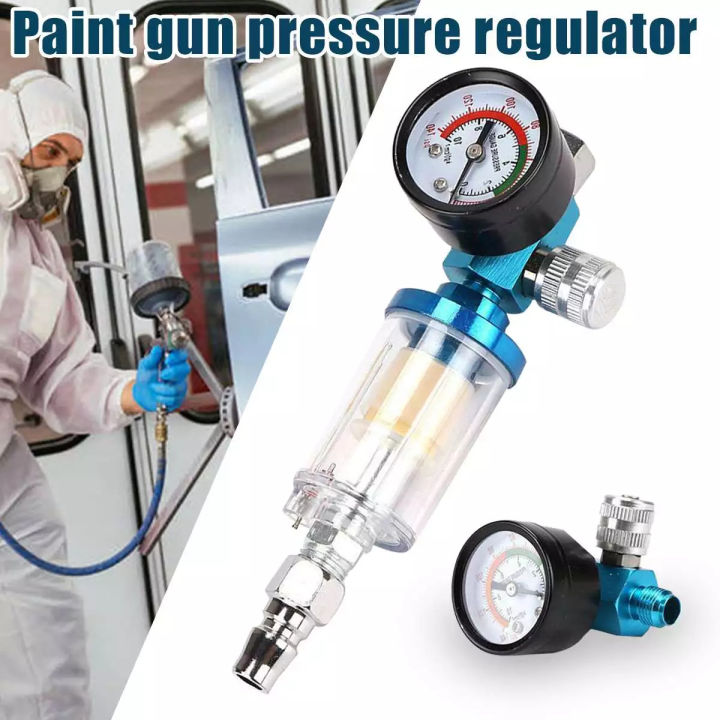 HVLP Feed Spray Auto Paint Flake Air Regulator Filters Spray Pneumatic