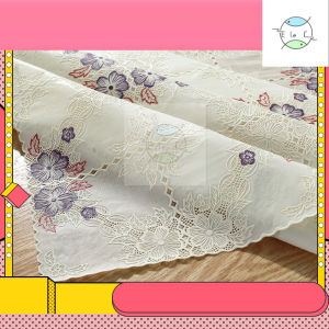 PVC Flower Table Cloths Cover Mat Waterproof Oilproof Dining Table Decoration Alas Meja Makan