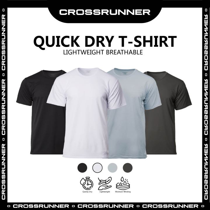 Crossrunner Performance Tee Quick Dry Breathable and Cool Round